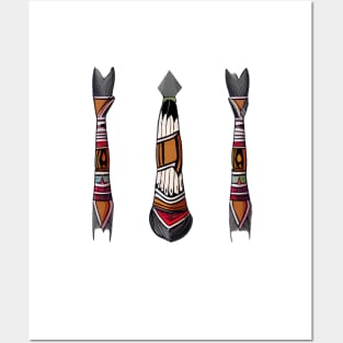 American indian arrowhead Posters and Art